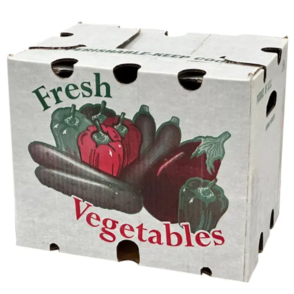 Specializing in the production of wax corrugated carton box fresh vegetable turnover box